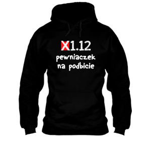 Śmieszna bluza na prezent - pewniaczek XXL Czarny