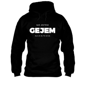 Nie jestem Gejem - bekowa bluza XXL Czarny