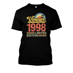 Koszulka rocznik 1998 na urodziny limited XXL Czarny
