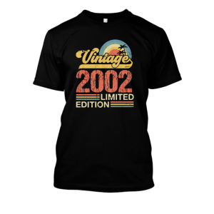 Koszulka rocznik 2002 limited urodziny XL Czarny