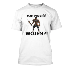 Koszulka śmieszna bekowa - Woj z metina XXL Biały