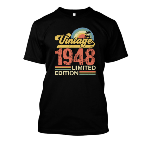 Koszulka personalizowan na urodziny - 1948 limited XXL Czarny