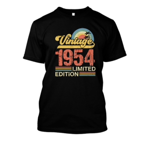 Koszulka vintage na urodziny - 1954 imited XXL Czarny
