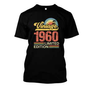 Koszulka vintage na urodziny - 1960 limited XXL Czarny