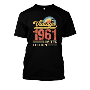 Koszulka vintage na urodziny - 1961 limited XXL Czarny