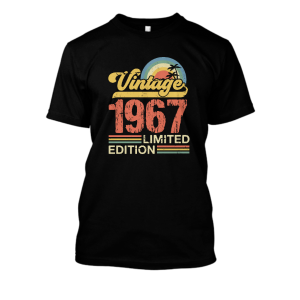 Koszulka vintage na urodziny - 1967 limited XXL Czarny