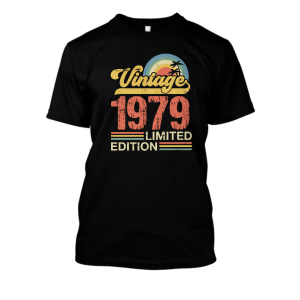 Koszulka vintage na urodziny - 1979 Limited XXL Czarny