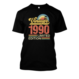 Koszulka personalizowana vintage - 1990 na urodziny XXL Czarny