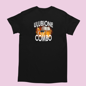 Śmieszna koszulka z memami - Ulubione Combo XXL Czarny