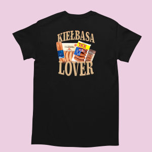 Koszulka na grilla śmieszna - Kiełbasa Lover XXL Czarny