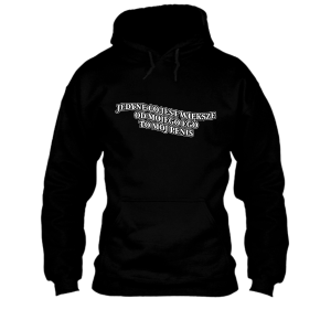 Śmieszna z memami - Jedyne co jest większe BLUZA 3XL Czarny