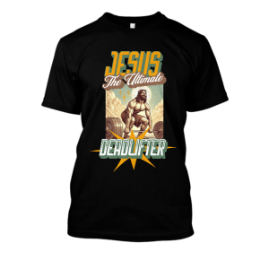 Bekowa koszulka na siłownie - Jesus deadlifter sigma XXL Czarny