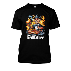 Koszulka szkieletor na grilla - grill father 3XL Czarny