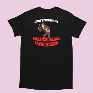 Bekowa koszulka - Certyfikowany podpierdalacz zapalniczek XXL Czarny