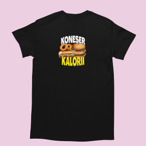 Bekowa koszulka smieszna - Koneser kalorii XXL Czarny