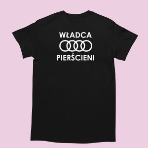 Koszulka samochodowa śmieszna audi - władca pierścieni XXL Czarny