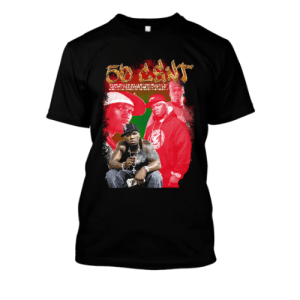 Merch bootleg rap trap koszulki - 50 cent XXL Czarny