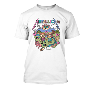 Bekowa koszulka Metal - Metallica śliczny kwiatki cute XXL Biały