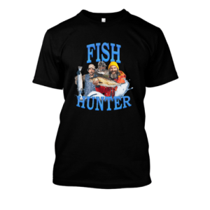 Bekowa koszulka vintage - Fish Hunter XXL Czarny