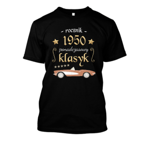 Koszulka na urodziny - ponadczasowy klasyk 1950 XXL Czarny