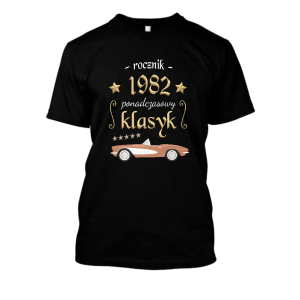 Koszulka na urodziny - ponadczasowy klasyk 1982 XXL Czarny