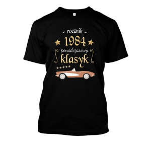 Koszulka na urodziny - ponadczasowy klasyk 1984 XXL Czarny