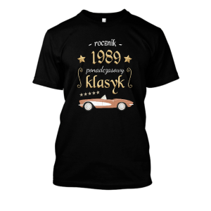 Koszulka na urodziny - ponadczasowy klasyk 1989 XXL Czarny