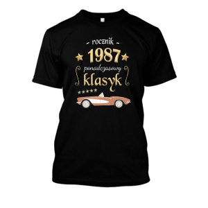 Koszulka urodzinowa - Ponadczasowy klasyk 1987 XXL Czarny