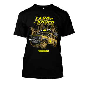 Koszulka bootleg Drift RWD - OFFROAD Land Rover XXL Czarny Przód