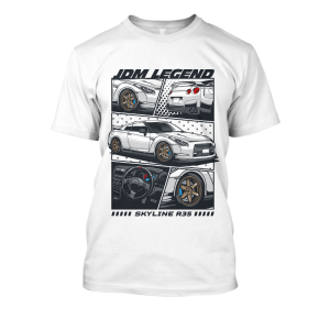 Koszulka bootleg Drift RWD - JDM Extreme nissan XXL Biały Przód