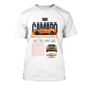 Koszulka bootleg Drift RWD - Chevrolet camaro sport XXL Biały Przód