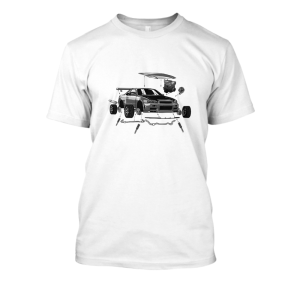 Koszulka bootleg Drift RWD - Cęści samochodowe 3XL Biały Przód