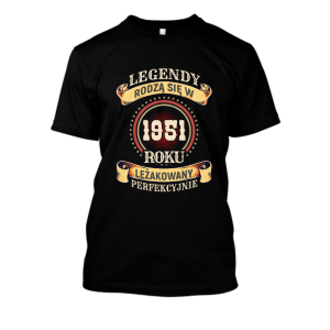Koszulka legendarny rocznik na prezent - 1951 XXL Czarny