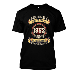Koszulka legendarny rocznik na prezent - 1952 XXL Czarny
