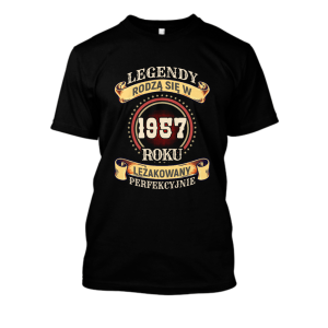 Koszulka legendarny rocznik na prezent - 1957 XXL Czarny