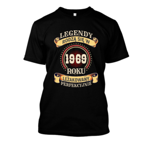 Koszulka legendarny rocznik na prezent - 1969 S Czarny