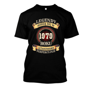 Koszulka legendarny rocznik na prezent - 1979 XXL Czarny