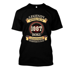 Koszulka legendarny rocznik na prezent - 1987 XXL Czarny