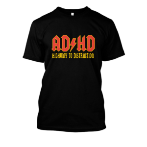 Koszulka bekowa muzyczna - ADHD XXL Czarny