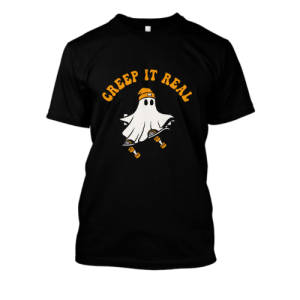 Koszulka na deske - creep it real sk8 or die XXL Czarny
