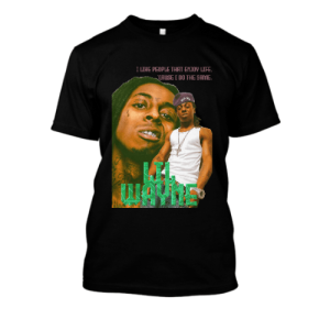 Koszulka bootleg rap / trap - Lil Wayne 2 XXL Czarny