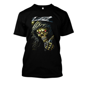 Koszulka merch rock / metal czaszka szkieletor 5 XXL Czarny