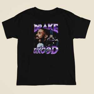 Koszulka bootleg vintage -Drake god plan XXL Czarny
