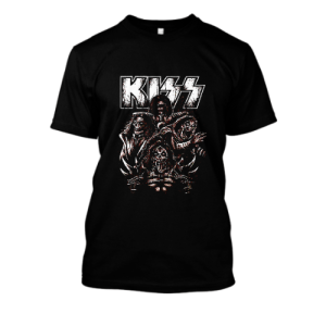 Koszulka bootleg rock / metal - KISS XXL Czarny