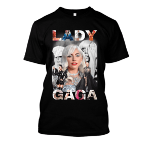 Koszulka bootleg pop - Lady GaGa XXL Czarny