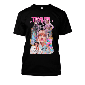 Koszulka bootleg pop - Taylor Swift XXL Czarny