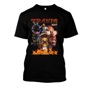 Koszulka merch bootleg - travis scott XL Czarny