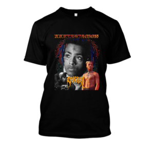 Koszulka bootleg rap hiphop - XXXtentacion XXL Czarny
