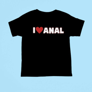 Koszulka bekowa urodziny - i love anal XXL Czarny