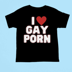 Koszulka bekowa i love gay P0rn XXL Czarny